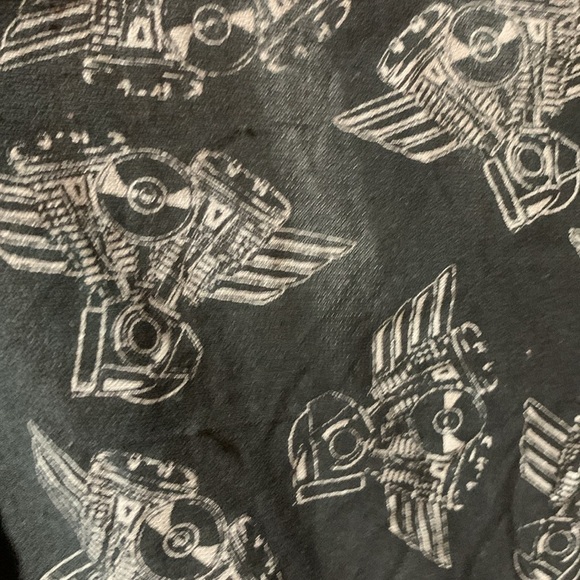 Biker Bandana Motorcycle Motor Print Handkerchief Head Wrap Scarf Vintage Y2K - Picture 9 of 12